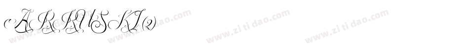 ARRUSKI (2)字体转换